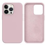 GGM GİYİM & AKSESUAR iPhone 14 Pro ile Uyumlu İçi Kadife Kaplama Gerçek Silinebilir Vakum Kutulu Leke Tutmaz Lansman Kılıf Şok Emici Full Kasa Koruma Sağlayan Kılıf (Pudra Pembe)