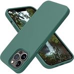 GGM GİYİM & AKSESUAR iPhone 15 Pro Max ile Uyumlu İçi Kadife Dışı Mat Yapıya Sahip Koruma Sağlayan Lansman Silikon Kılıf (Yeşil)