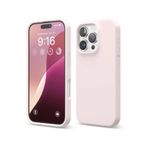 GGM GİYİM & AKSESUAR iPhone 16 Pro Max ile Uyumlu İçi Kadife Dışı Mat Yapıya Sahip Koruma Sağlayan Lansman Silikon Kılıf (Pudra Pembe)