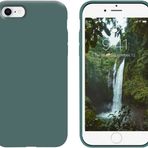 GGM GİYİM & AKSESUAR iPhone 6 / 6S ile Uyumlu İçi Kadife Dışı Mat Yapıya Sahip Koruma Sağlayan Lansman Silikon Kılıf (Yeşil)