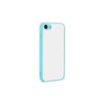 GGM GİYİM & AKSESUAR iPhone 7-8 - Se 2020 - Se 2022 ile Uyumlu Arka Kısmı Mat Şeffaf Yapıya Sahip Kenarları Silikon Tpu Malzemeden Üretilmiş Renkli Tuşlu Kamera Korumalı Kılıf (Turkuaz)