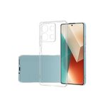 GGM GİYİM & AKSESUAR Xiaomi Poco M6 Pro/Redmi Note 13 Pro ile Uyumlu Şeffaf Silikon Şok Emici Özellikli Full Kasa Koruma Sağlayan Şeffaf Kılıf