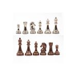 GGS GrandGiftStore Metal Satranç Taşları, Metal Satranç Takımı Gerçek Ağırlıklı Satranç Taşı Klasik Figür