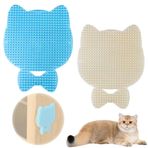 GGUFAY Kendi kendini temizleyen kedi fırçası, kedi bakım aleti, silikon masaj köşesi, silikon kedi bakımı, masaj, kayışlı saç dökülme fırçası, kedi kendi kendini bakım aleti, kediler için masaj ve