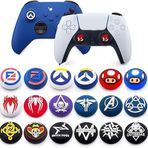 GGZone 2 ADET Joystick Kapağı Silikon Kauçuk Başparmak Çubuk Kavrama Kapakları PS5 PS4 PS3 Xbox 360 Xbox One Xbox One X Elite Denetleyici (Renk 10)