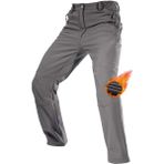 Ghassy Co. Co. Erkek Çift Katmanlı Ultra Kalın Kışlık Kayak Motorcu Outdoor Softshell Pantolon - Füme