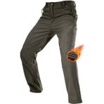 Ghassy Co. Co. Erkek Çift Katmanlı Ultra Kalın Kışlık Kayak Motorcu Outdoor Softshell Pantolon - Haki