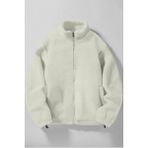 Ghassy Co. Erkek Alaska Regular Peluş Sherpa Kışlık Tam Fermuarlı Polar Sweatshirt - Ekru