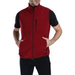 Ghassy Co. Erkek Çok Cepli Outdoor Polar Yelek - M - Bordo