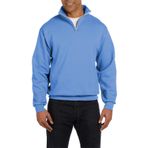 Ghassy Co. Erkek Dik Yaka Silver Yarım Fermuarlı Sweatshirt - Açık Mavi - XL