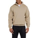 Ghassy Co. Erkek Dik Yaka Silver Yarım Fermuarlı Sweatshirt BEJ L
