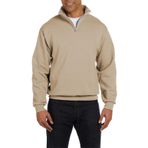 Ghassy Co. Erkek Dik Yaka Silver Yarım Fermuarlı Sweatshirt BEJ XXL