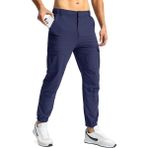Ghassy Co. Erkek Doğa Yürüyüşü Golf Ultra Hafif Çok Amaçlı Cepli Kargo Pantolon - 2XL - Lacivert