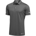 Ghassy Co. Erkek Dry Fit Hızlı Kuruma Nem Emici Teknik Performans Golf Polo Yaka Spor T-shirt FÜME S