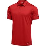 Ghassy Co. Erkek Dry Fit Hızlı Kuruma Nem Emici Teknik Performans Golf Polo Yaka Spor T-shirt KIRMIZI L