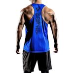 Ghassy Co. Erkek Dry Fit Y-Back Gym Fitness Sporcu Atleti GYM-101 - XL - Mavi