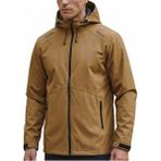Ghassy Co. Erkek Füme Spor Ceket, Rüzgarlık/Yağmurluk Özelliği ile Mevsimlik Outdoor Kullanım için - Kahve