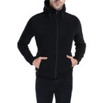 GHASSY CO. ERKEK KAPŞONLU POLAR CEKET SİYAH L