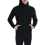 GHASSY CO. ERKEK KAPŞONLU POLAR CEKET SİYAH M