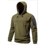 Ghassy Co. Erkek Military Sport Warm Outdoor Kapüşonlu Polar Ceket AÇIK HAKİ XXL