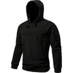 Ghassy Co. Erkek Military Sport Warm Outdoor Kapüşonlu Polar Ceket SİYAH M