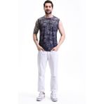 Ghassy Co. Erkek Nem Emici Hızlı Kuruma Atletik Teknik Performans Sporcu Sıfır Kol T-Shirt Gym 108 - 2XL - Antrasit