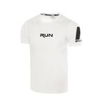 Ghassy Co. Erkek Nem Emici Hızlı Kuruma Performans Running Spor T-shirt BEYAZ XXL