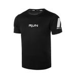 Ghassy Co. Erkek Nem Emici Hızlı Kuruma Performans Running Spor T-shirt SİYAH M
