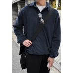 Ghassy Co. Erkek Oversize Ayarlanabilir Bel Lastikli Gömlek Yaka Polar Sweatshirt