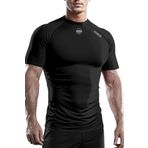 Ghassy Co. Erkek Premium Nefes Alabilen Hızlı Kuruma Koşu Fitness Reflektör Armalı Spor T-shirt SİYAH L