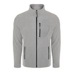 ghassy co. Erkek Pro Rüzgar Geçirmez 5 Cepli Outdoor Tam Fermuarlı Polar Ceket AÇIK GRİ, 2XL