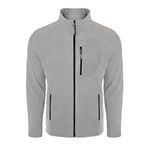 ghassy co. Erkek Pro Rüzgar Geçirmez 5 Cepli Outdoor Tam Fermuarlı Polar Ceket AÇIK GRİ, XL