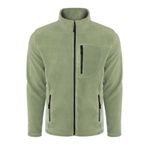 ghassy co. Erkek Pro Rüzgar Geçirmez 5 Cepli Outdoor Tam Fermuarlı Polar Ceket AÇIK HAKİ 2, L