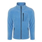 ghassy co. Erkek Pro Rüzgar Geçirmez 5 Cepli Outdoor Tam Fermuarlı Polar Ceket AÇIK MAVİ, 2XL