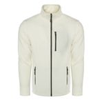 ghassy co. Erkek Pro Rüzgar Geçirmez 5 Cepli Outdoor Tam Fermuarlı Polar Ceket BEYAZ, 2XL