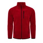 ghassy co. Erkek Pro Rüzgar Geçirmez 5 Cepli Outdoor Tam Fermuarlı Polar Ceket BORDO, L
