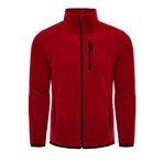 ghassy co. Erkek Pro Rüzgar Geçirmez 5 Cepli Outdoor Tam Fermuarlı Polar Ceket BORDO, M