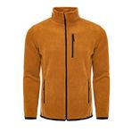 ghassy co. Erkek Pro Rüzgar Geçirmez 5 Cepli Outdoor Tam Fermuarlı Polar Ceket CAMEL, 2XL