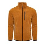 ghassy co. Erkek Pro Rüzgar Geçirmez 5 Cepli Outdoor Tam Fermuarlı Polar Ceket CAMEL, M