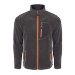 ghassy co. Erkek Pro Rüzgar Geçirmez 5 Cepli Outdoor Tam Fermuarlı Polar Ceket FÜME 2, M