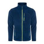 ghassy co. Erkek Pro Rüzgar Geçirmez 5 Cepli Outdoor Tam Fermuarlı Polar Ceket İNDİGO MAVİ 2, L