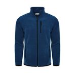 ghassy co. Erkek Pro Rüzgar Geçirmez 5 Cepli Outdoor Tam Fermuarlı Polar Ceket İNDİGO MAVİ, M