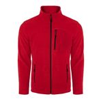 ghassy co. Erkek Pro Rüzgar Geçirmez 5 Cepli Outdoor Tam Fermuarlı Polar Ceket KIRMIZI, 2XL