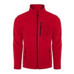 ghassy co. Erkek Pro Rüzgar Geçirmez 5 Cepli Outdoor Tam Fermuarlı Polar Ceket KIRMIZI, S