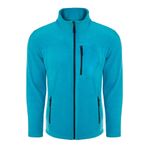 ghassy co. Erkek Pro Rüzgar Geçirmez 5 Cepli Outdoor Tam Fermuarlı Polar Ceket TURKUAZ, L