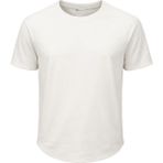 Ghassy Co. Erkek Reglan Oval Kesim Pamuk Yumuşak Dokulu Bisiklet Yaka T-Shirt - Beyaz - XL