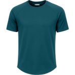 Ghassy Co. Erkek Reglan Oval Kesim Pamuk Yumuşak Dokulu Bisiklet Yaka T-Shirt - Nefti - XL