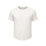 Ghassy Co. Erkek Reglan Oval Kesim%100 Pamuk Yumuşak Dokulu Bisiklet Yaka T-shirt BEYAZ L