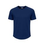 Ghassy Co. Erkek Reglan Oval Kesim%100 Pamuk Yumuşak Dokulu Bisiklet Yaka T-shirt LACİVERT S