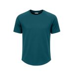 Ghassy Co. Erkek Reglan Oval Kesim%100 Pamuk Yumuşak Dokulu Bisiklet Yaka T-shirt Nefti L